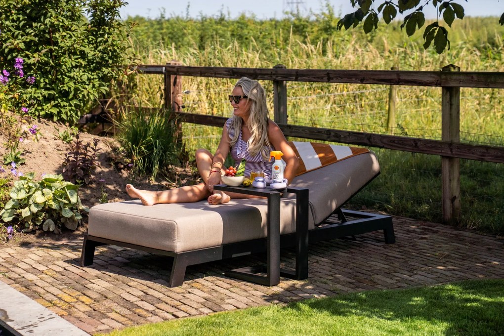 Mexico sunbrella ligbed 200x85 cm. - Taupe