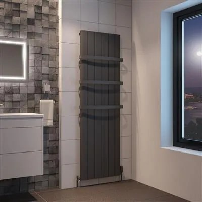 Eastbrook Peretti radiator 55x180cm aluminium 1896W antraciet