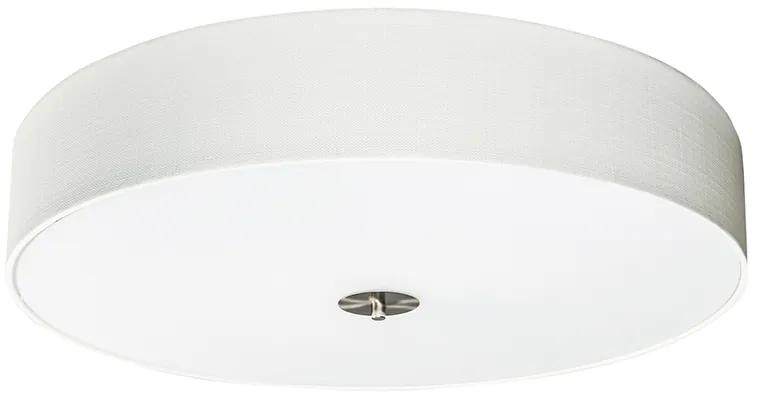 Stoffen Landelijke plafondlamp wit 70 cm - Drum Jute Landelijk / Rustiek, Modern E27 rond Binnenverlichting Lamp