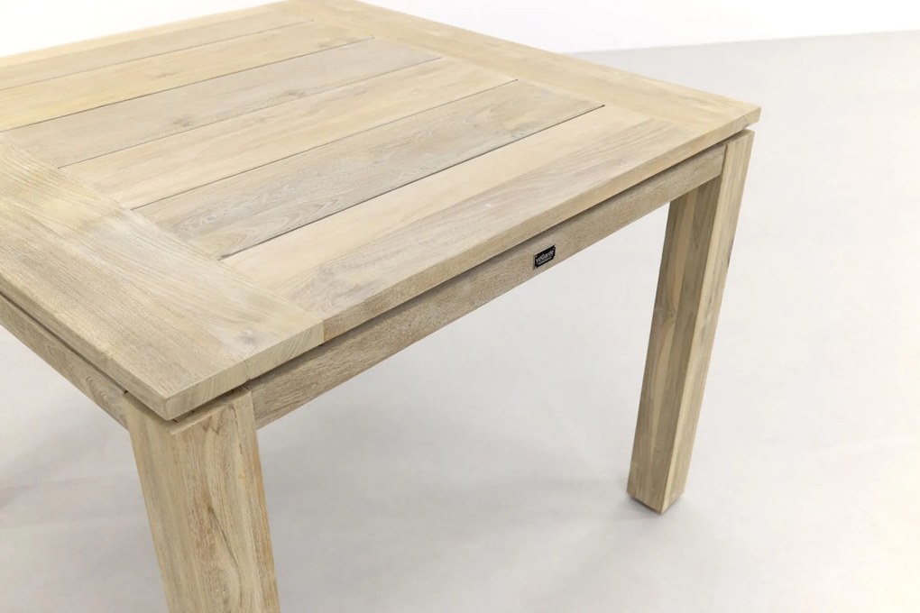 Sophie Element/Rome grey 100x100 cm. 4-persoons tuinset - Terra/Teak