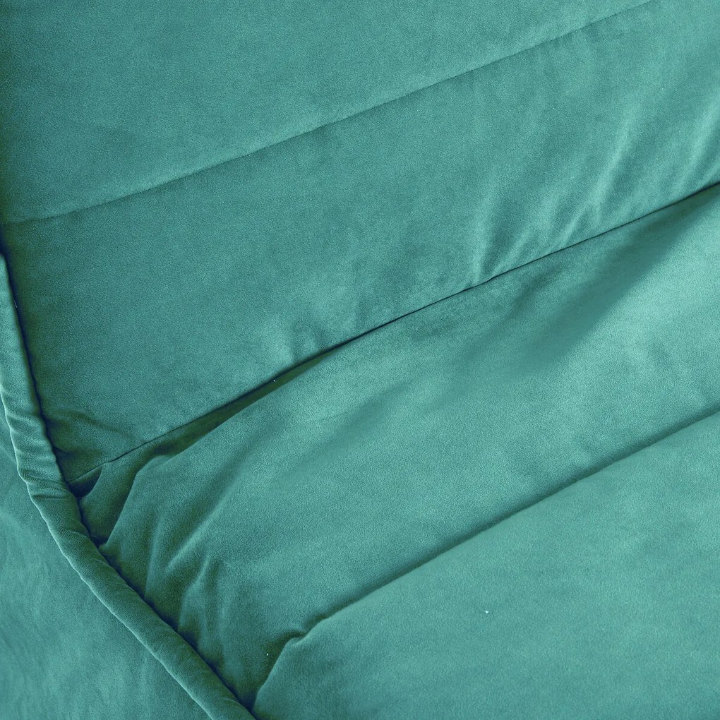 Slaapbank BZ, 1 zits, Standaard 12 cm, fluweel, TRANI