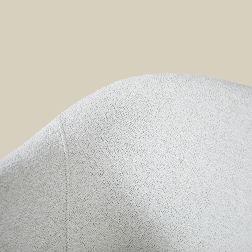 Beige Eetkamerstoel Met Ronde Rugleuning
