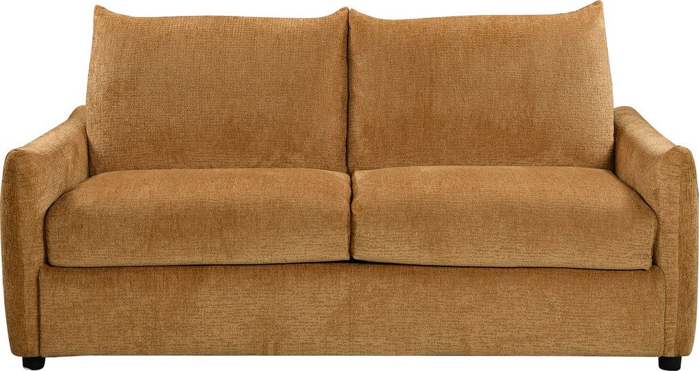 Slaapbank Met Matras Tweepersoons Honinggeel