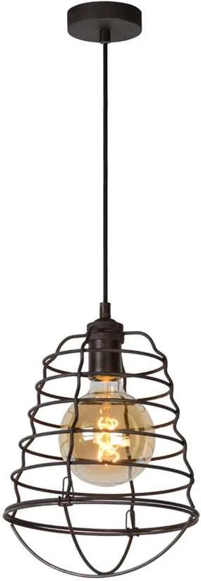 Lucide hanglamp Zych - roest bruin - Ø25 cm - Leen Bakker