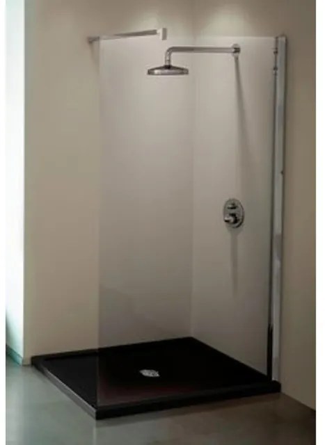 Novellini Kuadra inloopdouche H 137/140x200cm met muursteun 100cm chroom/helder kuadh140-1k