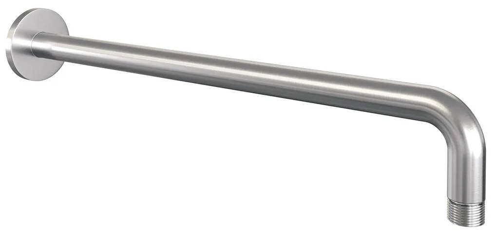 Brauer Stripe inbouw regendouche met 25cm hoofddouche, met gebogen muurarm, glijstang en 3 standen handdouche set 23 RVS geborsteld PVD