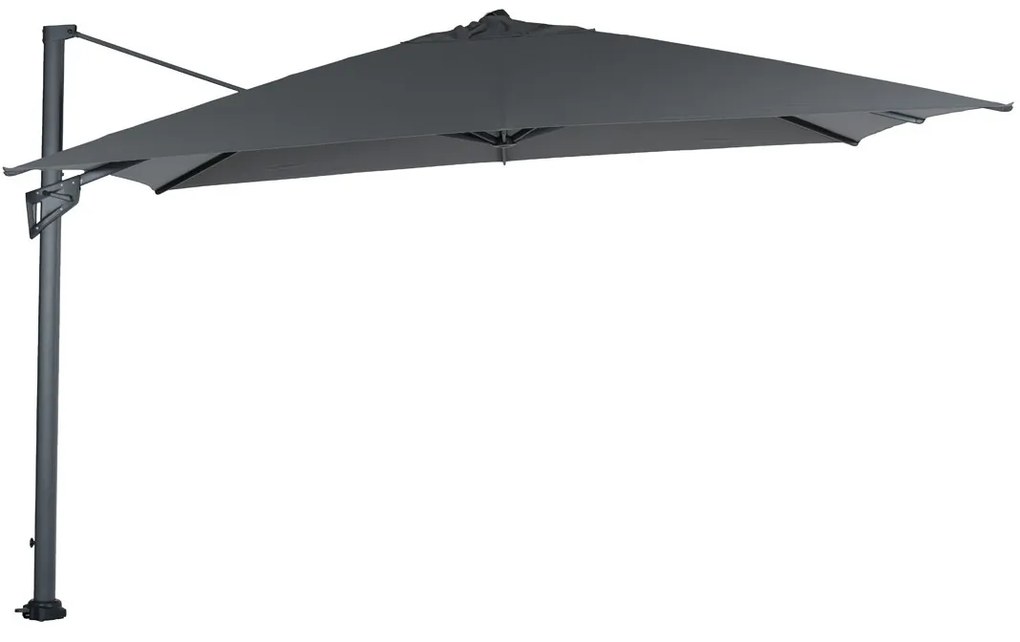 Garden Impressions Hawaii zweefparasol King Pole 400x400 cm - donker grijs