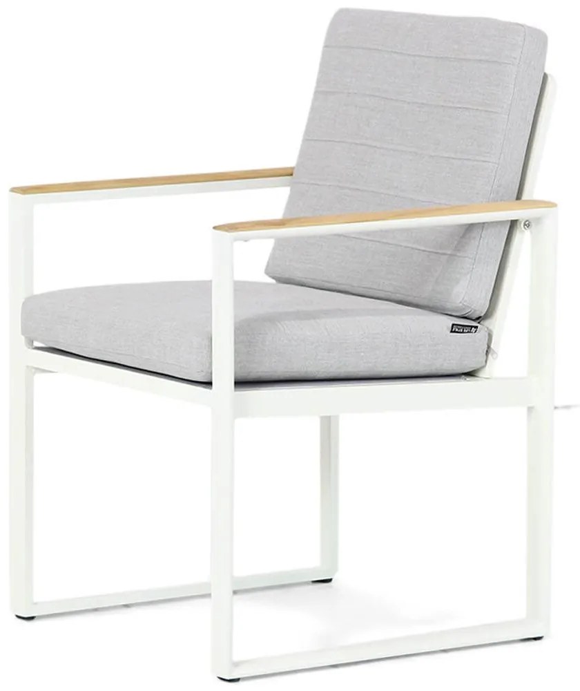 Tuinset 4 personen 180 cm Aluminium/Textileen /Aluminium/textileen Wit Santika Furniture Soray