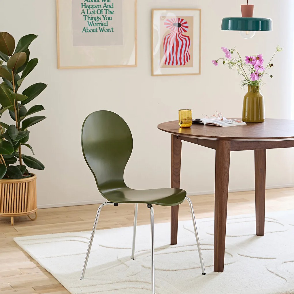 Set van 2 stapelbare stoelen, Lenon