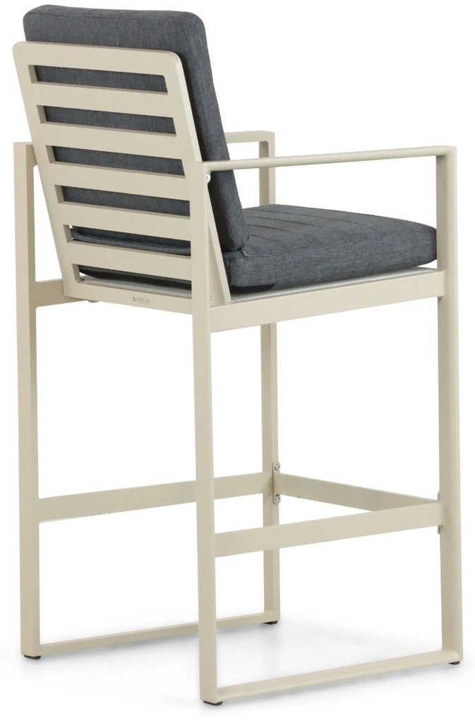 Barstoel Aluminium Taupe-naturel-bruin Lifestyle Garden Furniture Nuno
