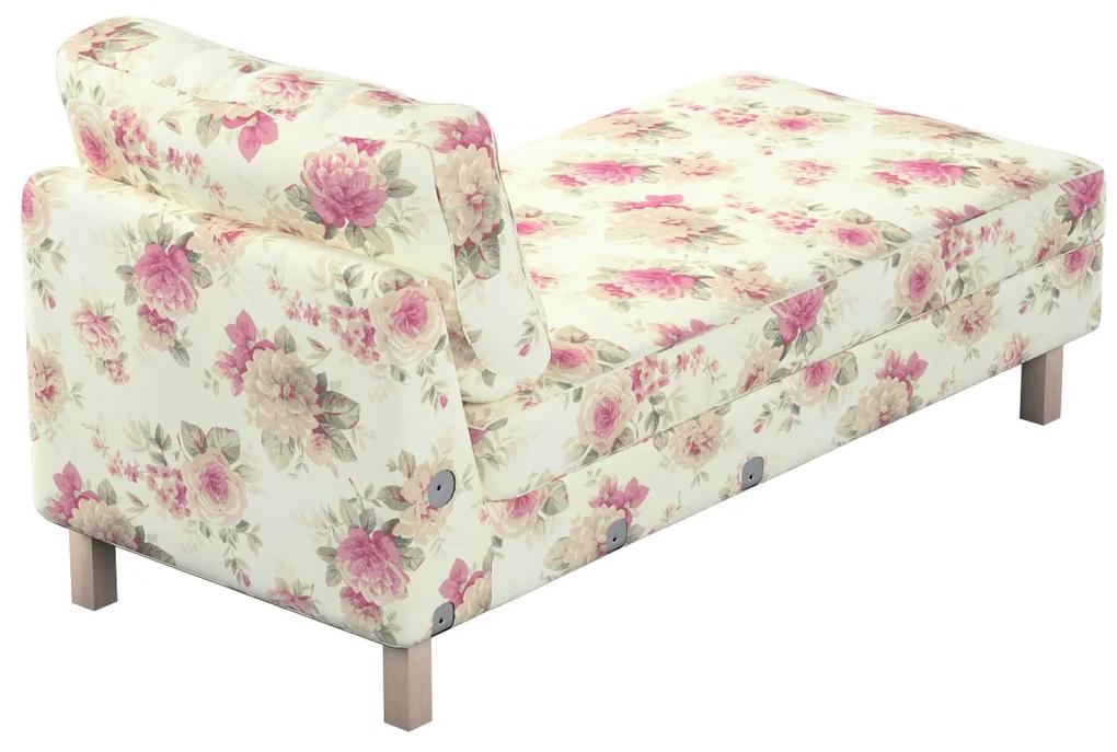 Dekoria Model Karlstad chaise longue bijzetbank, beige-roze