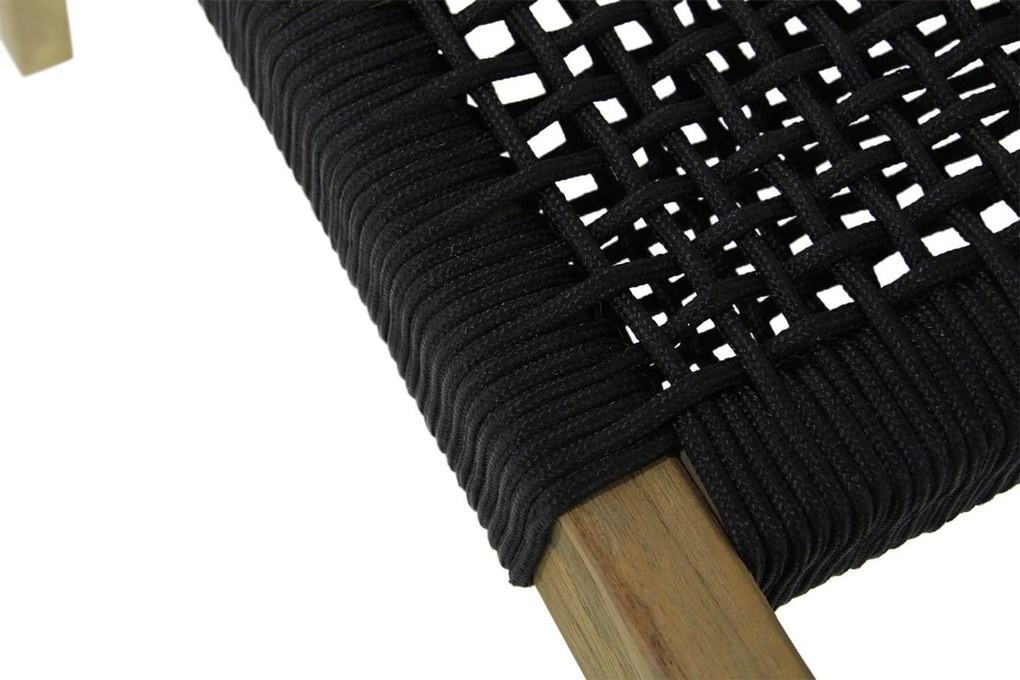 Tuinset 4 personen 90 cm Rope Zwart Lifestyle Garden Furniture Dallas/Weston