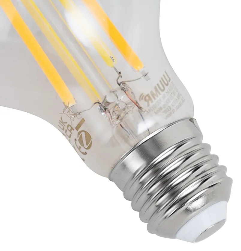 Set van 3 smart E27 dimbare LED lampen A60 7W 806LM 2700-6500K incl. Zigbee Smart Hub