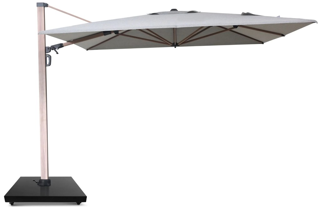Zweefparasol 3x3.5m S2 Excellent (excl. voet) Grijs-antraciet Camello Luna