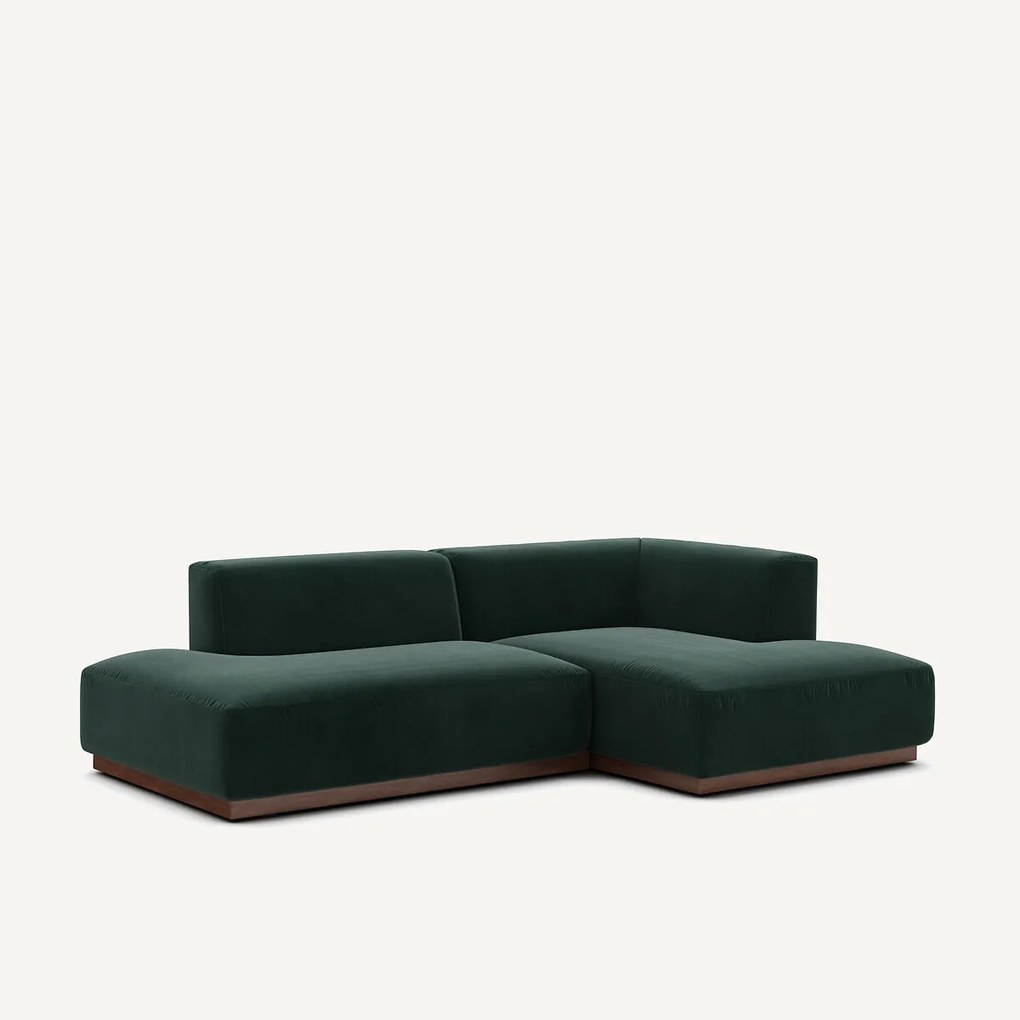 Rechter hoekbank in fluweel, Jacopo