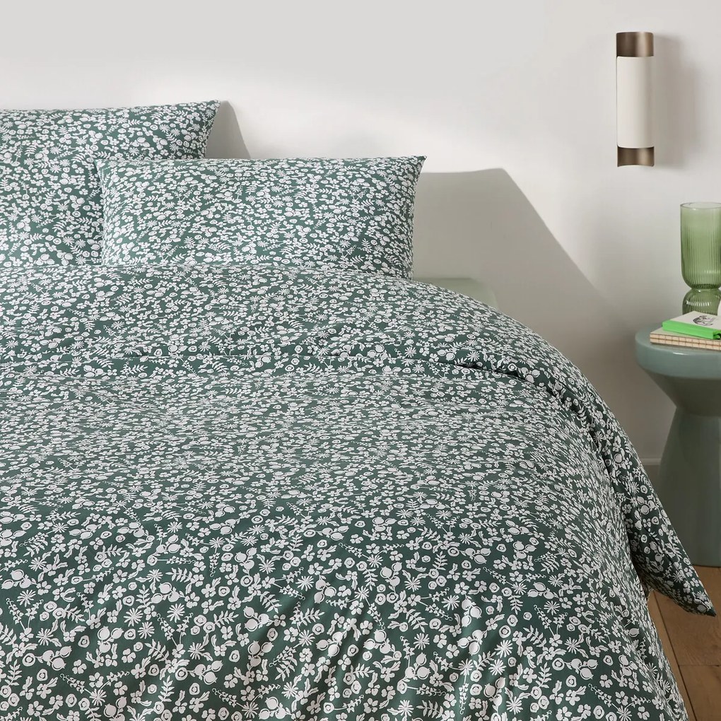 Bedset in katoen, rechthoekige kussensloop, Glynis