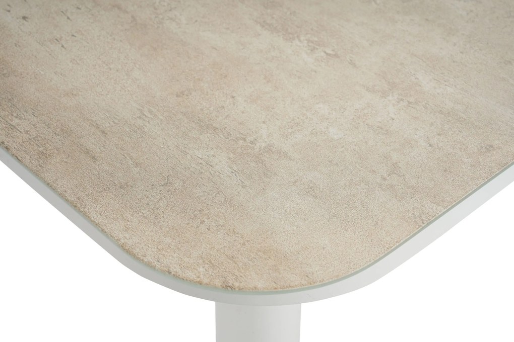 Dining Tuintafel rechthoekig 220x90 cm Wit Tavona