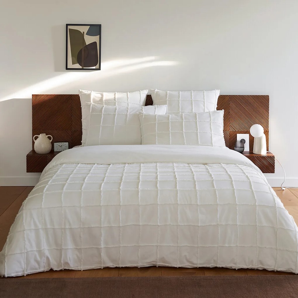 Bed met ingebouwde nachtkastjes en beddenbodem, Jérem