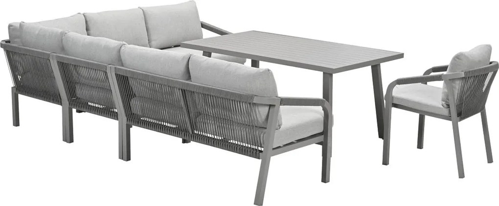 Garden Impressions Tarera lounge dining set 6-delig incl stoel - taupe
