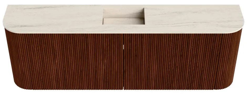 Mondiaz Joya DLux 125cm toiletmeubel ronding links/rechts ruby met wastafel faye midden 1 kraangat meli