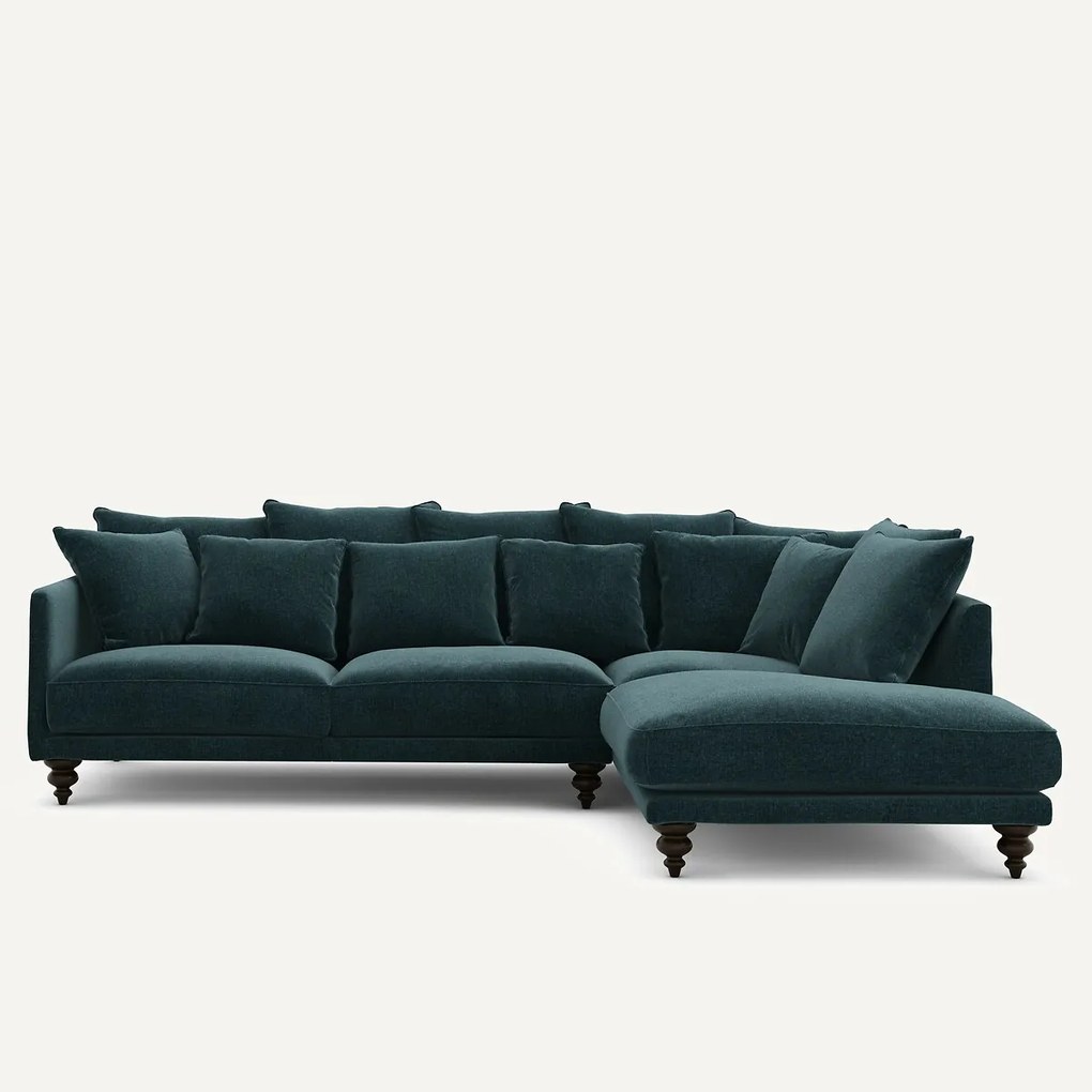 Chenille fluwelen hoekbank, Lazare