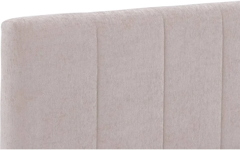 Goossens Boxspring Ease Solid Incl. Matras, Vlak 180 x 210 cm (=2x 90 x 210 cm) met hoofdbord + 2x matras shapes 1