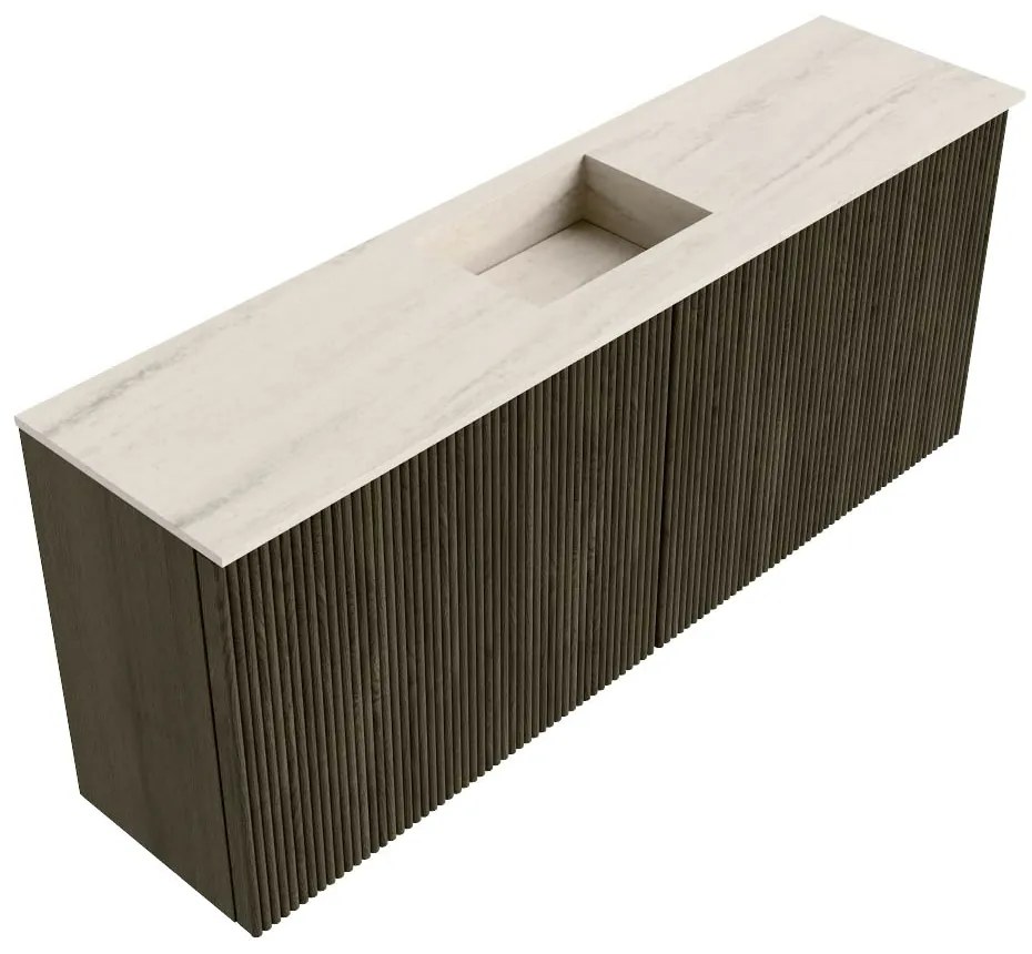 Mondiaz Joya DLux 100cm toiletmeubel shadow met wastafel faye midden 1 kraangat meli