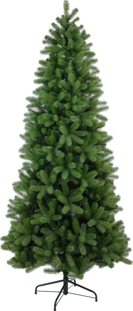Bayberry kunstkerstboom smal - 183 cm - groen - Diameter 97 cm - 795 tips - metalen voet