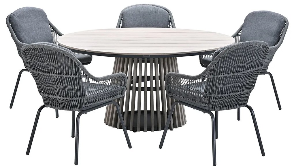 Garden Impressions Yima tuinset 6-delig - Annie tuintafel Ø148x72 cm