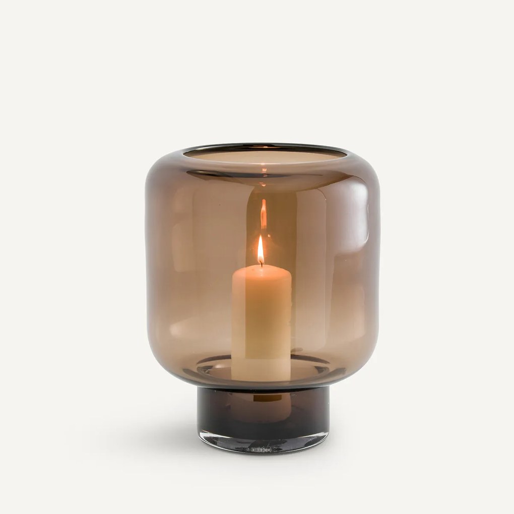 Vaas in glas, H29,5 cm, Rondi