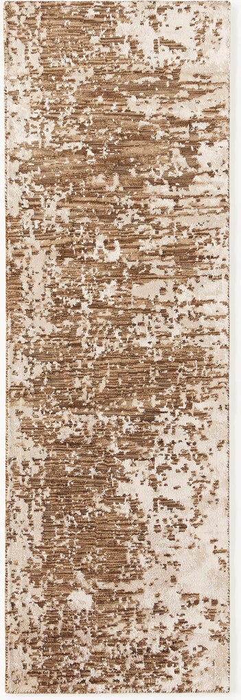 Handgeweven wollen loper Cynthia met abstract patroon