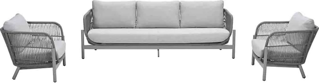 Garden Impressions Luzia loungeset 3-delig - taupe - grey sand