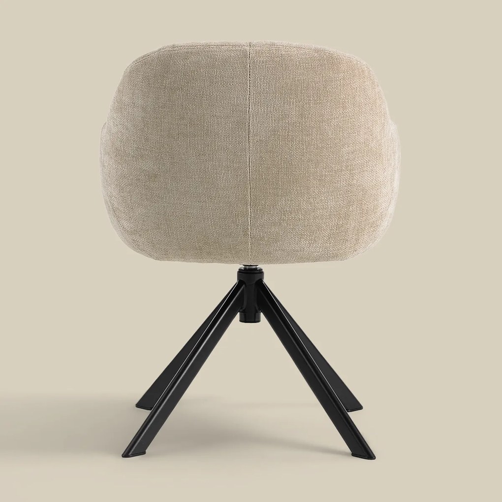 Draaibare Eetkamerstoel Beige