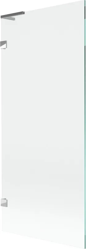 Mexen Lunar L badwand 1-deurs 80 x 150 cm, transparant, chroom - 897L-080-000-01-00