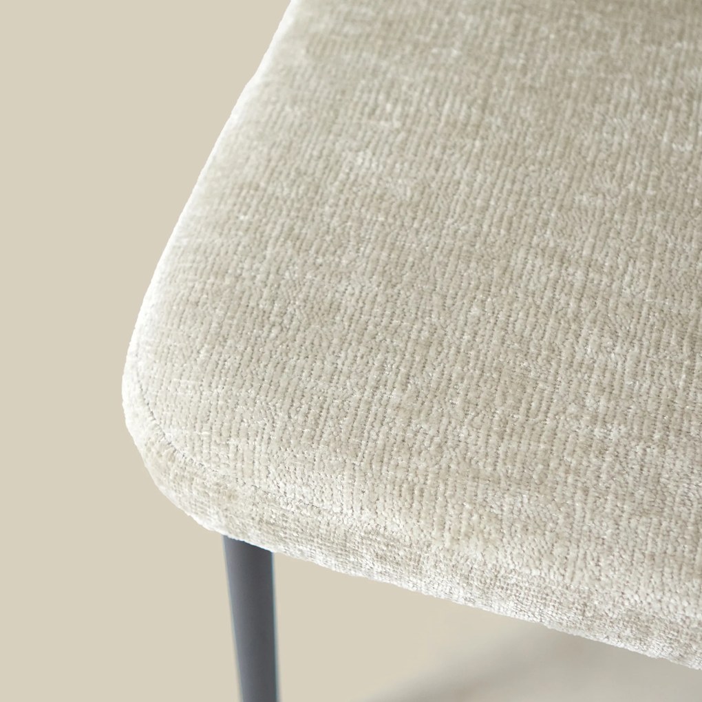 Eetkamerbank Beige Stof Met Rugleuning 155 Cm