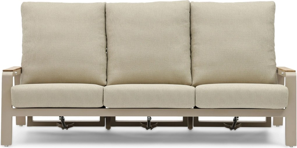 Stoel en Bank Loungeset 5 personen Aluminium Zand/Beige  Osmen Manly