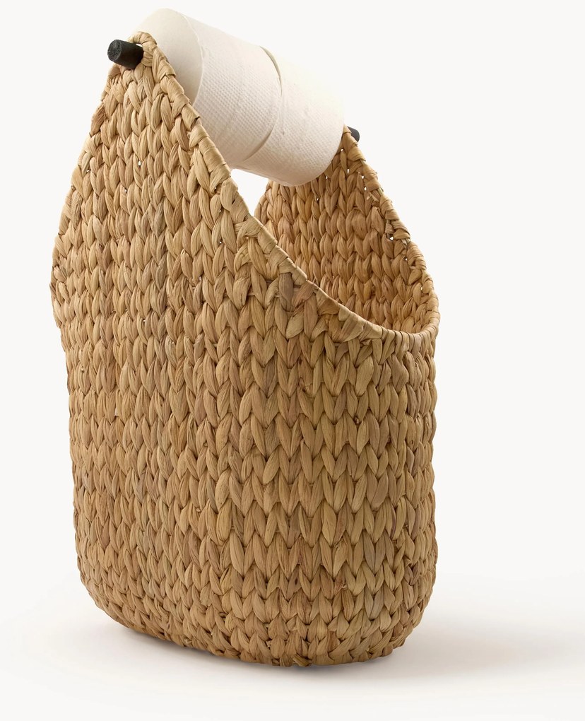 Handgeweven opbergmand Pape met toiletrolhouder