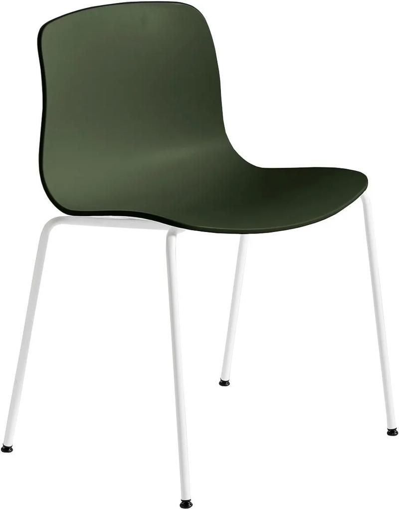 Hay About a Chair AAC16 stoel met wit onderstel Green