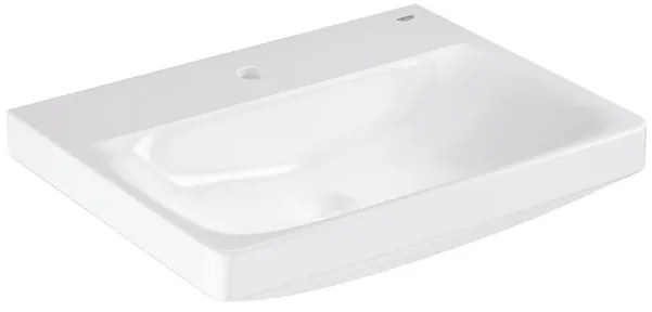 Grohe Euro Ceramic Wastafel - 60x47cm - met kraangat - zonder overloop - alpine wit 102418sh00