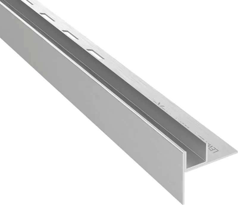 Mexen Line-B afschotlijst voor glas 120 cm links, inox - 181004120L