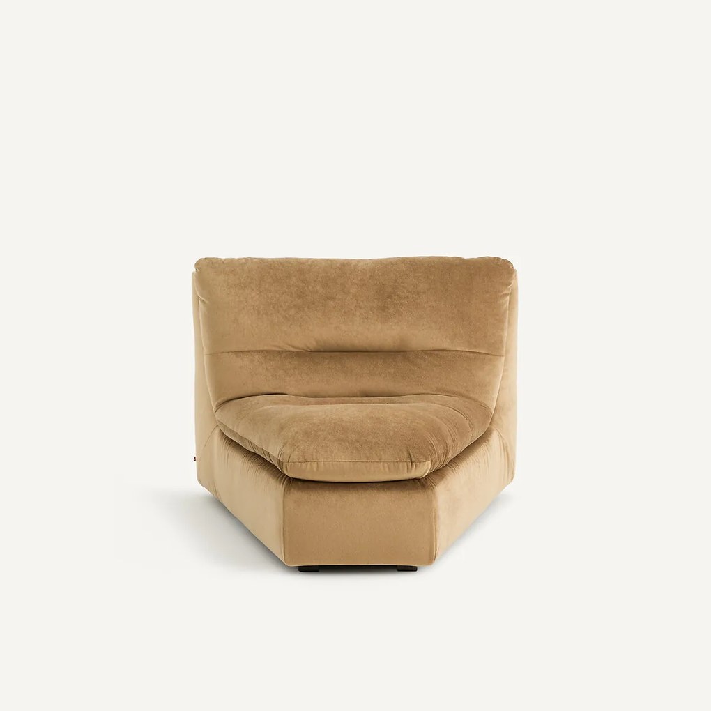 Modulaire hoek in linnen fluweel, GIULIANO