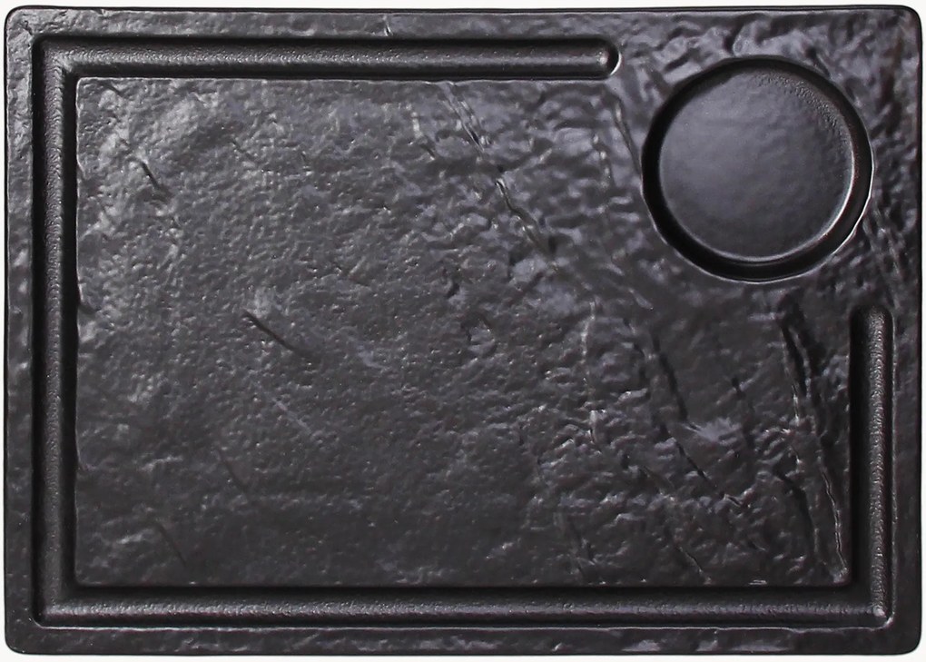 Porseleinen steakbord Vulcania, 2-delig