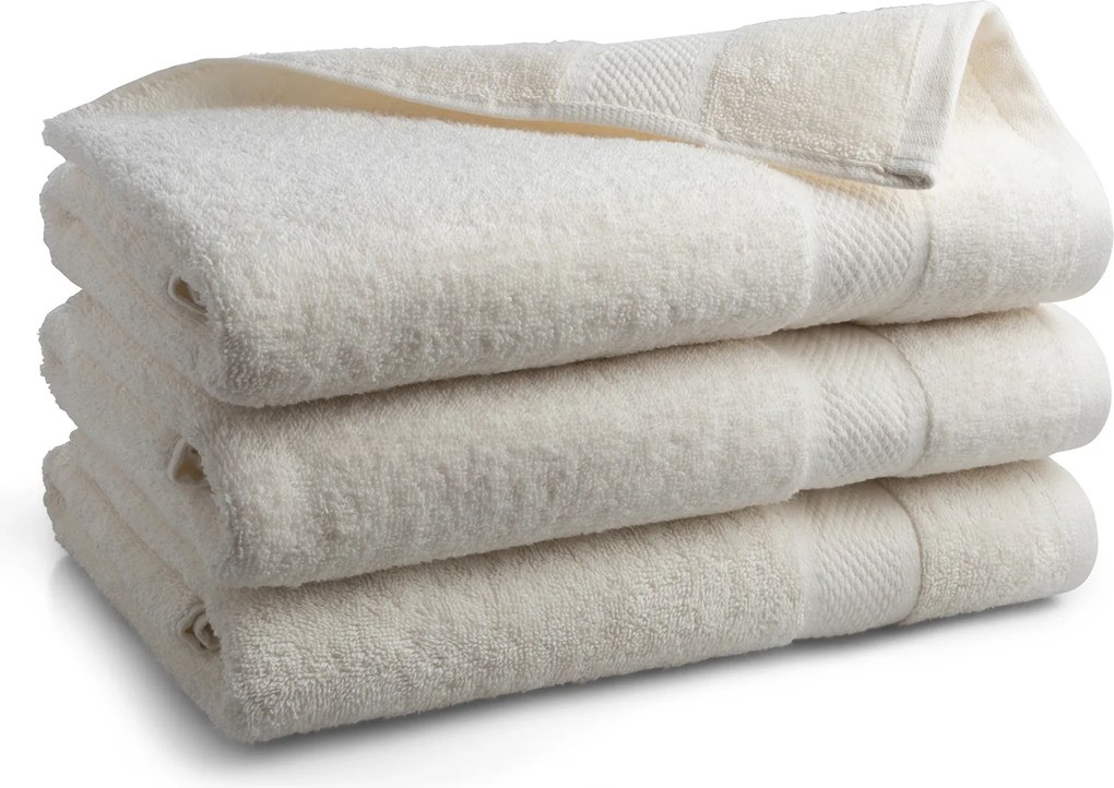 Handdoek Hotel Collectie - 70x140 - 3 stuks - crème