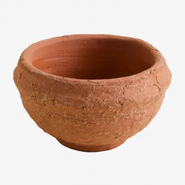 Decoratieve Schaal In Terracotta Agnon Rood Sienna & Ø17 Cm - Sklum