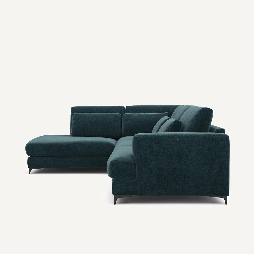 Hoekslaapbank links fluweel chenille, Marsile