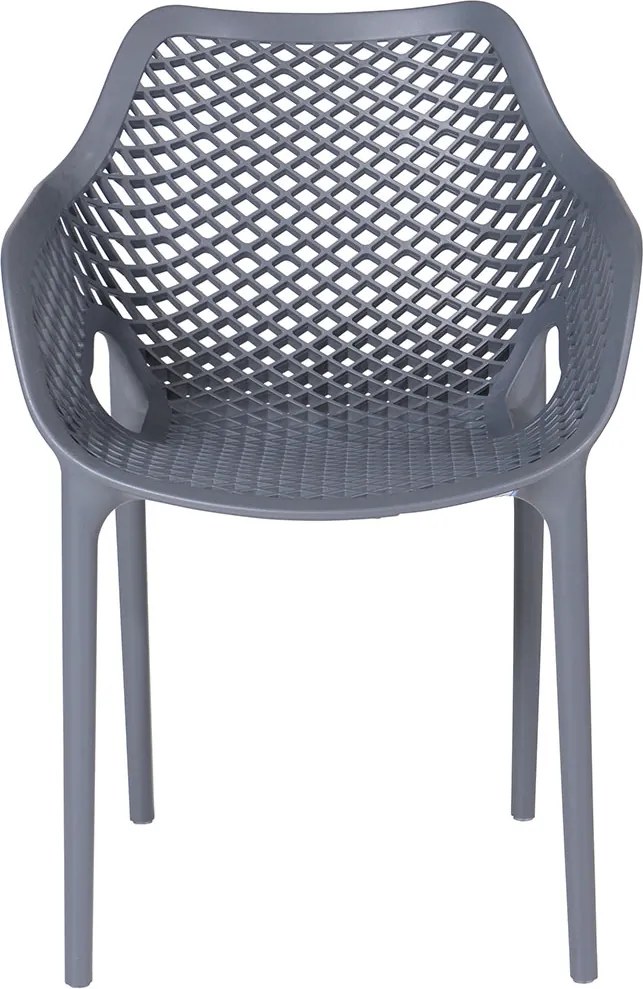 Garden Impressions Air XL kunststof tuinstoel - donker grijs