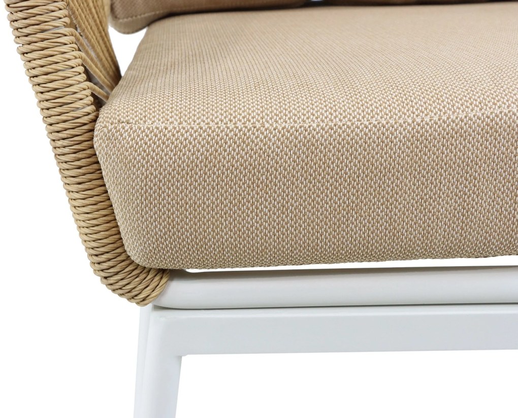 Stoel en Bank Loungeset 5 personen  Wit  Hartman Corsica/Lunaro