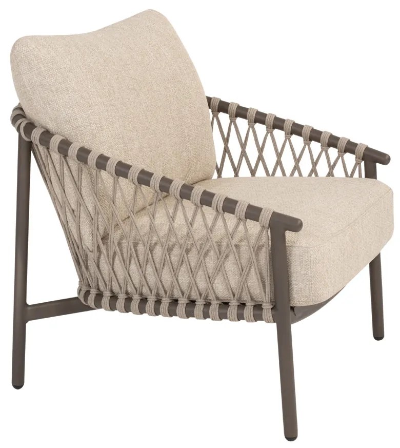 4 Seasons Outdoor Allora loungestoel terre SALE Loungestoel   bruin weerbestendig
