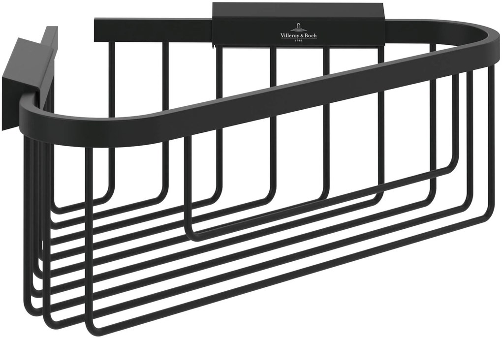 Villeroy & Boch Elements - Tender Zeephouder Hoek Douchemand Mat Zwart