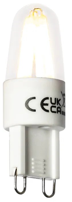 Set van 5 G9 LED filament lamp 1,8W 170 lm 2300K